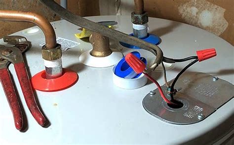 water heater junction box full of water|hot water heater wire diagram.